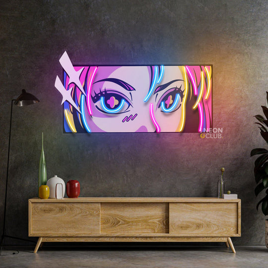 Passionate Eyes Neon Pop Art