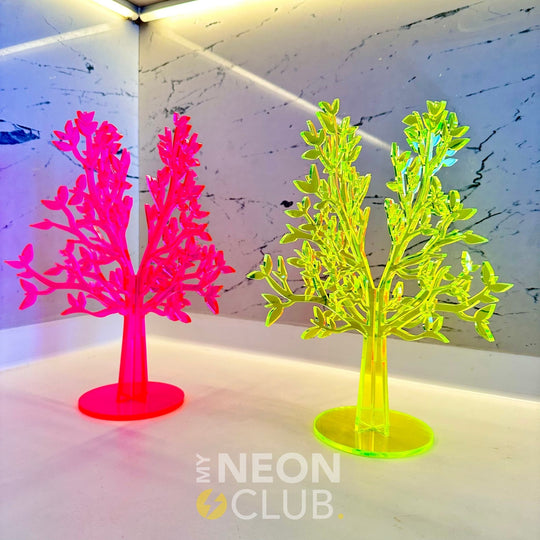 Neon Acrylic Sculpture - Tree