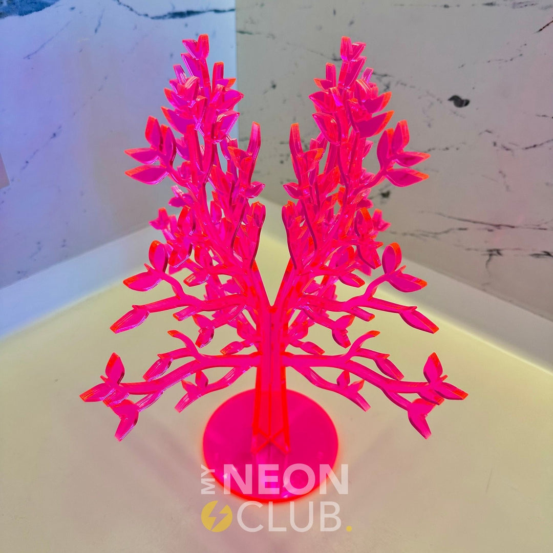 Neon Acrylic Sculpture - Tree