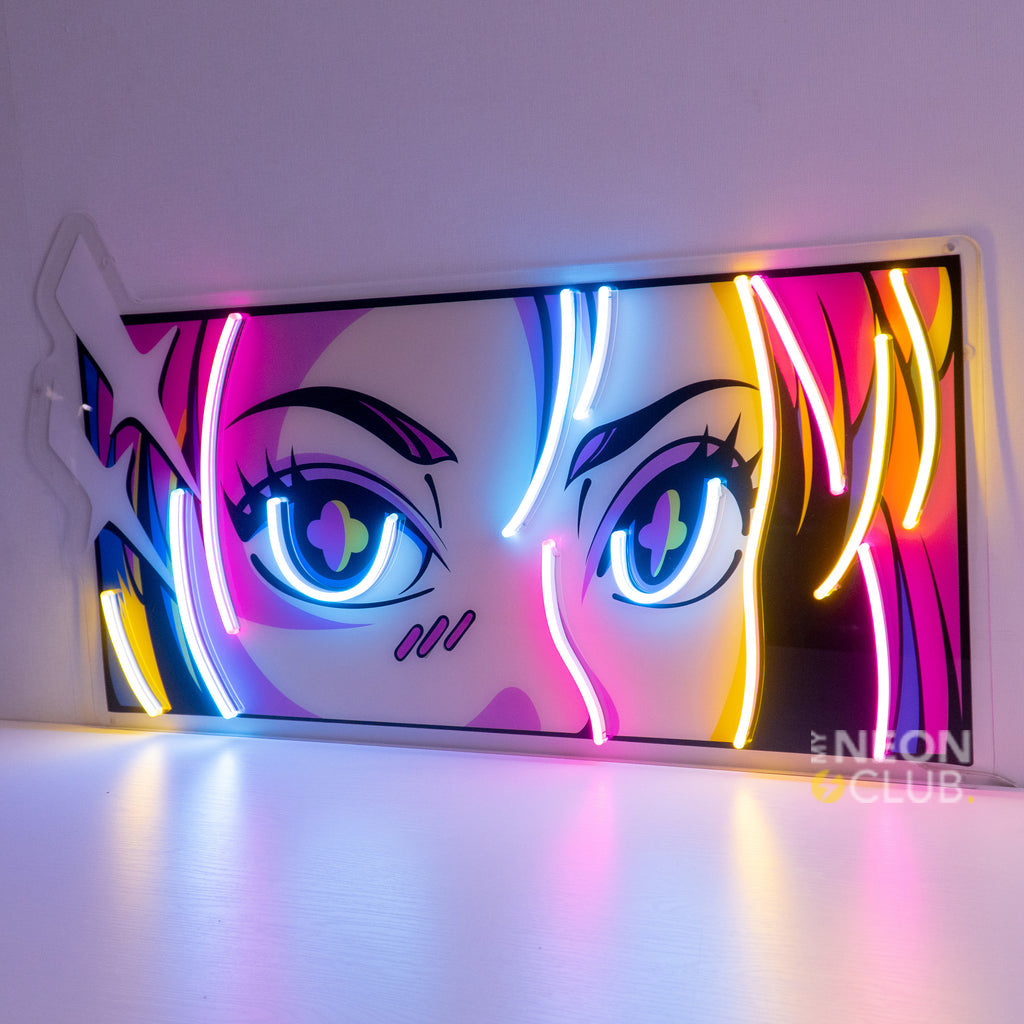 Passionate Eyes Neon Pop Art