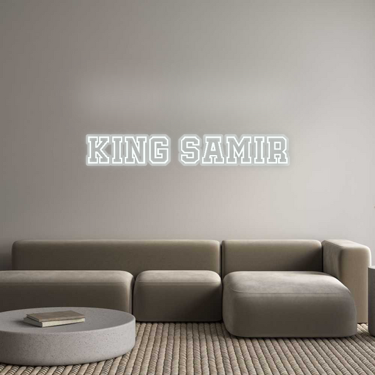 Custom Neon: King Samir