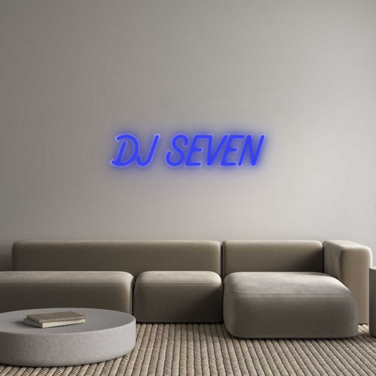 Custom Neon: DJ SEVEN